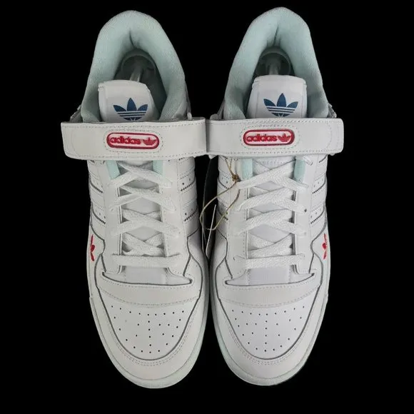Adidas Forum Low Cloud White Almost Blue Shoes HQ4537 Men's Sizes 11.5 - 13