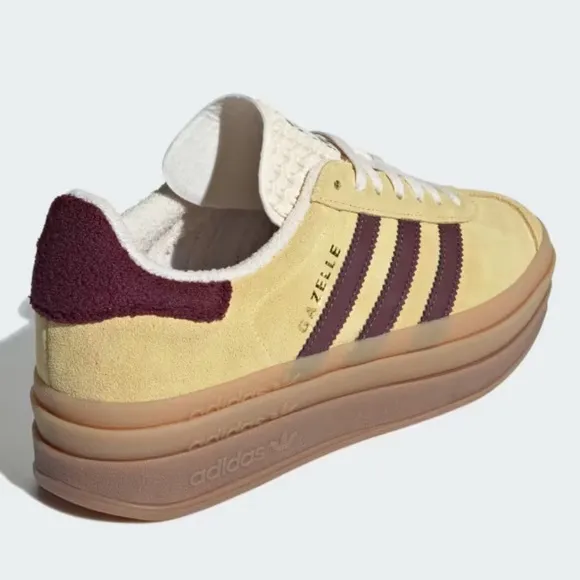 adidas Gazelle Bold Almost Yellow / Maroon