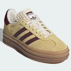adidas Gazelle Bold Almost Yellow / Maroon