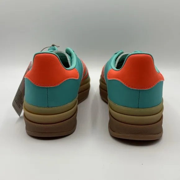 Adidas Gazelle Bold Mint Rush/Orange Womens‎ Platform Shoes IG4386 NEW Size 5.5
