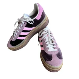 Adidas Gazelle Bold Shoes Brown Pink Size 8 Women S
