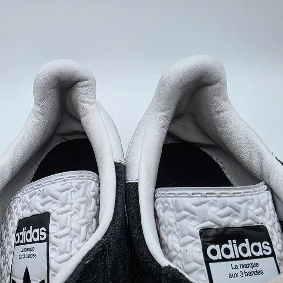 Adidas Gazelle Bold Womens Size 9.5 Black White Platform Sneakers Shoes HQ6912