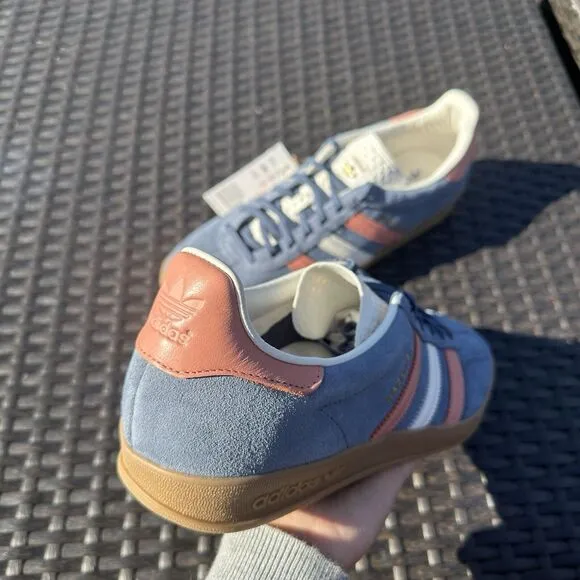Adidas Gazelle Indoor Blue Blink Wonder Clay Men's Athletic Shoes IG1640 Size 11