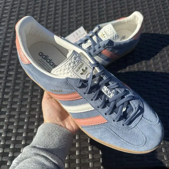 Adidas Gazelle Indoor Blue Blink Wonder Clay Men's Athletic Shoes IG1640 Size 11