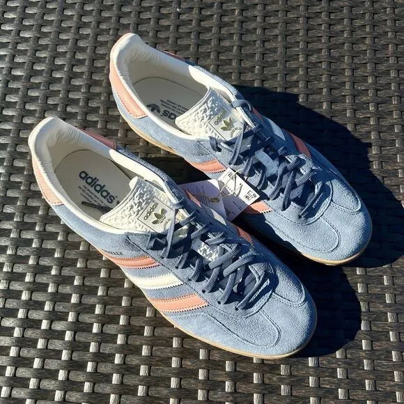 Adidas Gazelle Indoor Blue Blink Wonder Clay Men's Athletic Shoes IG1640 Size 11