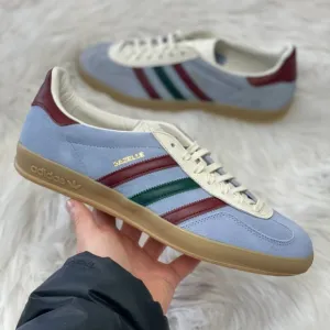 Adidas Gazelle Indoor Low Mens Casual Shoes Blue IG4994 NEW Multi Sz