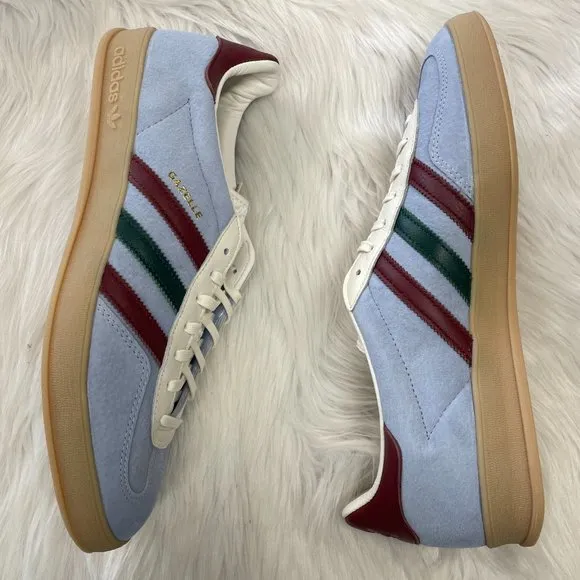 Adidas Gazelle Indoor Low Mens Casual Shoes Blue IG4994 NEW Multi Sz