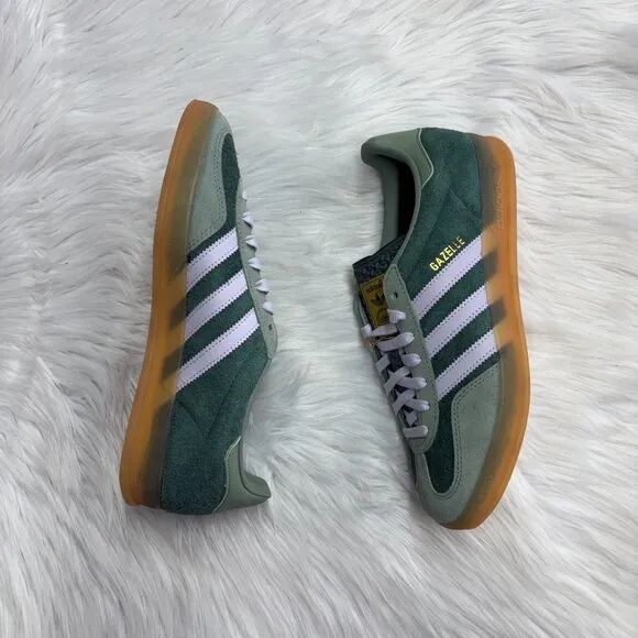 Adidas Gazelle Indoor Low Mens Sportswear Shoes Green JI0323 NEW Multi Sz