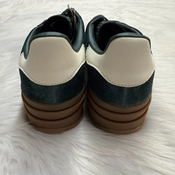 Adidas Gazelle Low Velvet Womens Shoes Green IG4391 NEW Multi Sz
