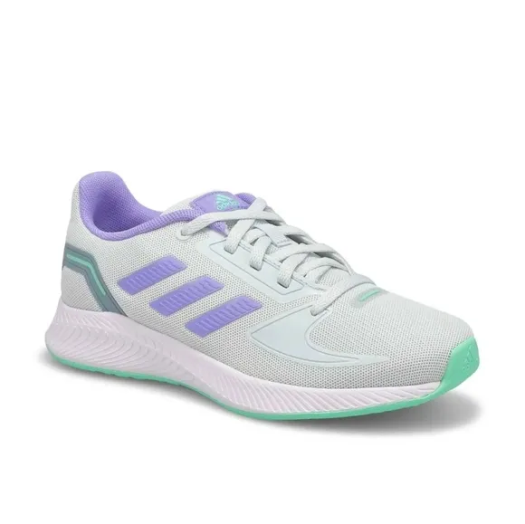 Adidas Girls' Runfalcon 2.0 K       Running Shoes - Multicolor size 6Y