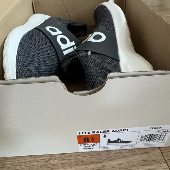 Adidas Gray Slip-On Shoes