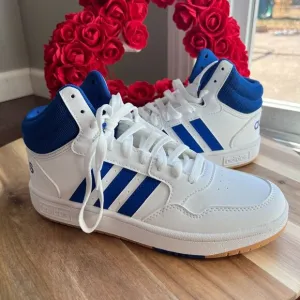 Adidas Hoops Mid 3.0 Kids' Lifestyle Basketball Shoes  Boy's Size 5 White