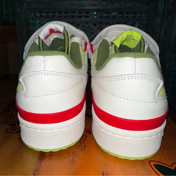 Adidas Kids White and Green Shoes
