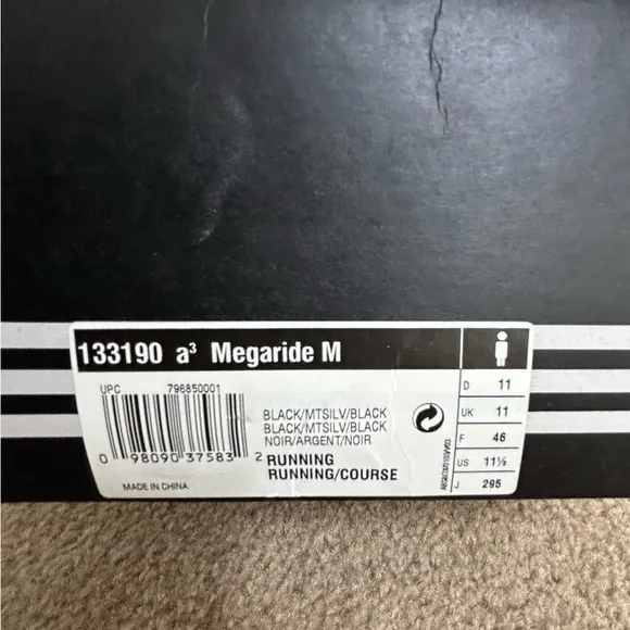 Adidas Megaride M Running Sneaker Size 11.5