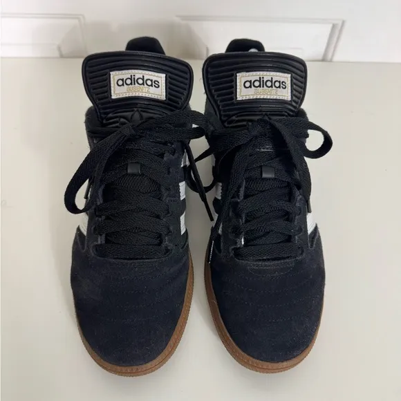 Adidas Men's Black and White Busenitz Shoes