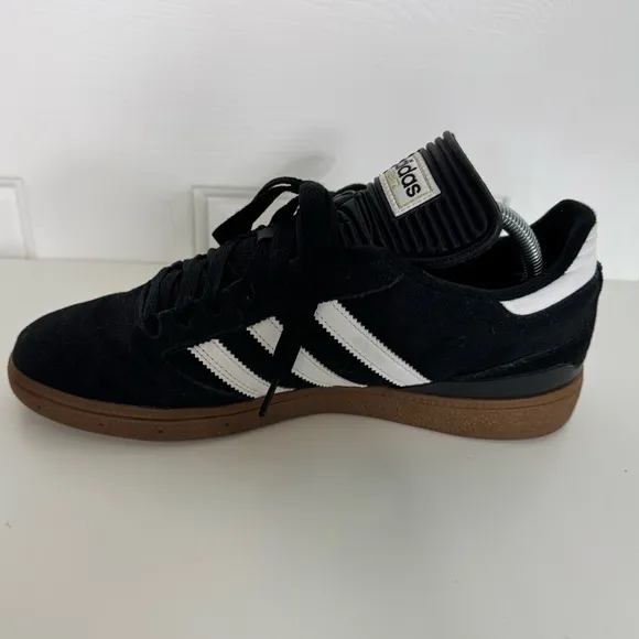 Adidas Men's Black and White Busenitz Shoes