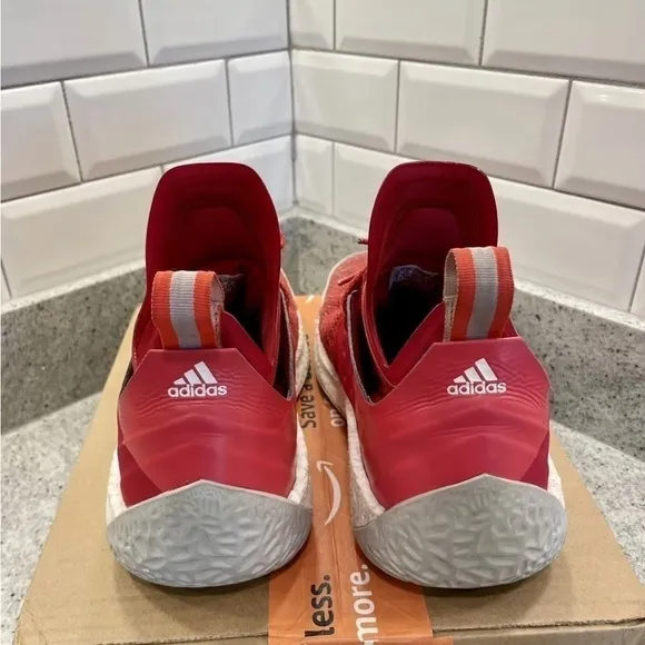 𝅺adidas Men’s Harden Volume 2 Bold Red Shoes Size 9