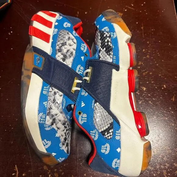Adidas Mens Multicolor Agent Gil Restomod GY6483 Basketball Shoes Size 8 10 10.5
