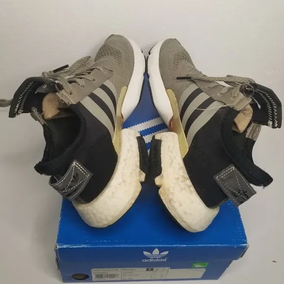 Adidas Men's Olive and Black Sneakers