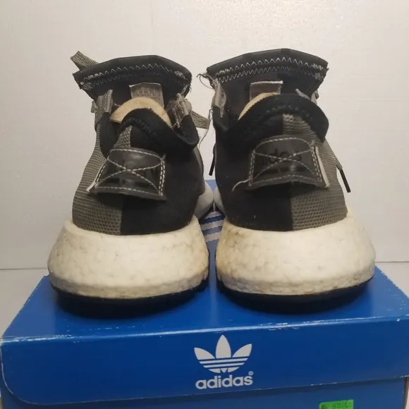 Adidas Men's Olive and Black Sneakers