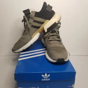 Adidas Men's Olive and Black Sneakers