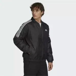 Adidas Men's Outdoor Essentials Al Aire Libre Insulated Black Bomber Jacket