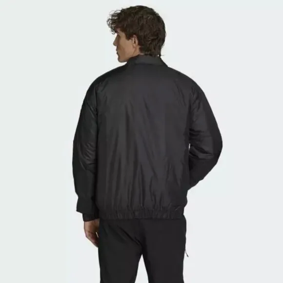 Adidas Men's Outdoor Essentials Al Aire Libre Insulated Black Bomber Jacket