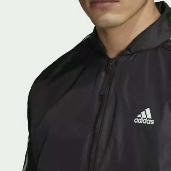 Adidas Men's Outdoor Essentials Al Aire Libre Insulated Black Bomber Jacket