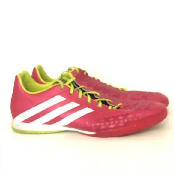 Adidas Mens Size 13 Absolado LZ Indoor soccer Shoes Pink off set side