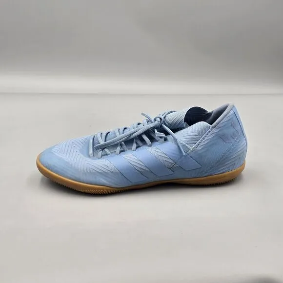 Adidas Men's Size 7 Nemeziz Messi Tango 18.3 IN Ash Blue Gum Indoor Soccer Shoes