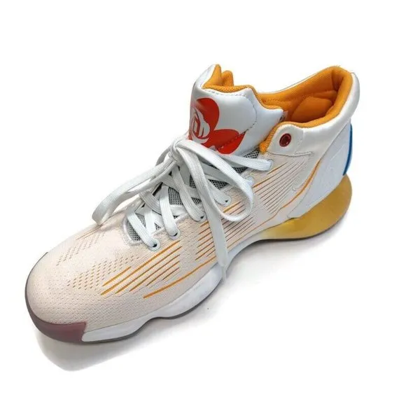 Adidas Mens Size 8.5 D Rose 10 McDonalds Rose Sauce Basketball Shoes FW7592