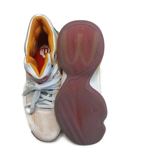 Adidas Mens Size 8.5 D Rose 10 McDonalds Rose Sauce Basketball Shoes FW7592