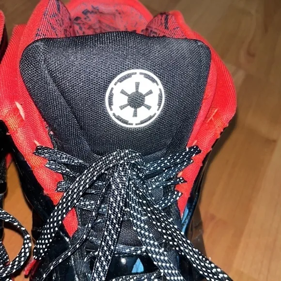 Adidas men’s Star Wars x Crazy 1 Darth Vader red black sneakers Size 19