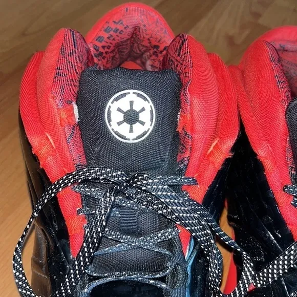 Adidas men’s Star Wars x Crazy 1 Darth Vader red black sneakers Size 19