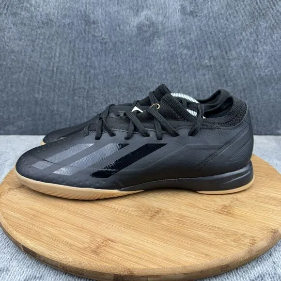 Adidas Mens X Crazyfast INJ.3 Size 7.5 Shoes Black Gum FG Indoor Soccer boots