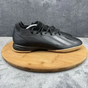 Adidas Mens X Crazyfast INJ.3 Size 7.5 Shoes Black Gum FG Indoor Soccer boots