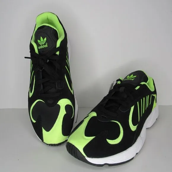 ADIDAS MEN'S YUNG-1 SHOES CORE BLACK SNEAKERS