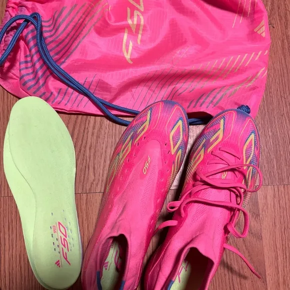 Adidas Neon Pink Soccer Shoes
