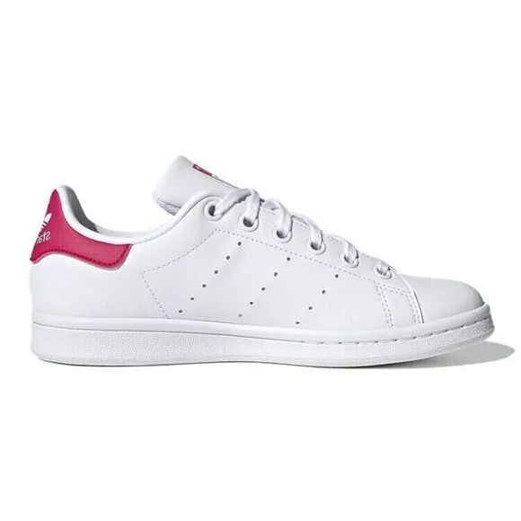 Adidas Originals Stan Smith J White Bold Pink Shoes FX7522 Big Kid's Sz 6 NIB