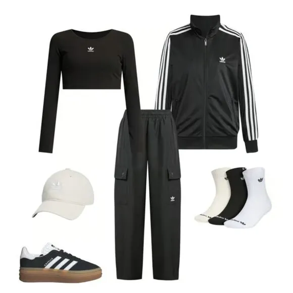 adidas Originals Women's Gazelle Bold Shoes Color Black_White_Gum
