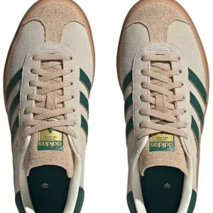 adidas Originals Women's Gazelle Bold Shoes Color Cream_Green