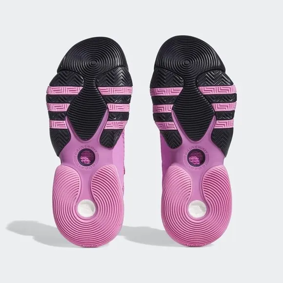 adidas Pink and Orange Athletic Shoes with Bold Toe Cap and Iconic Stripes