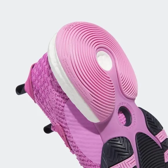 adidas Pink and Orange Athletic Shoes with Bold Toe Cap and Iconic Stripes