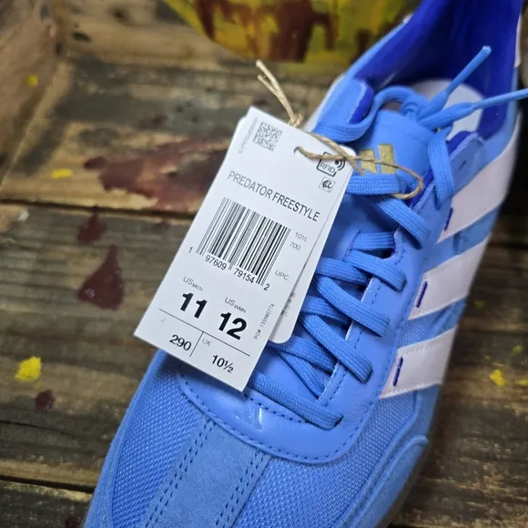 Adidas PREDATOR AFA Argentina Indoor Soccer Shoes IH8129 Blue Burst sz 11 New