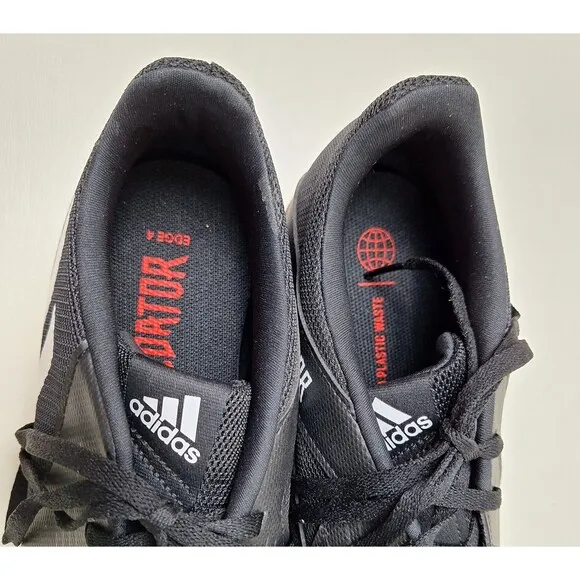 Adidas Predator Edge.4 Sala Black/White Indoor Soccer Shoes Men's Size 11.5 New!