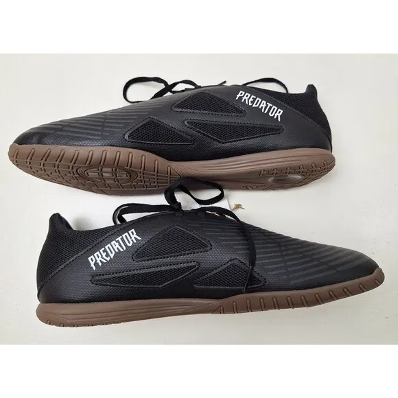 Adidas Predator Edge.4 Sala Black/White Indoor Soccer Shoes Men's Size 11.5 New!