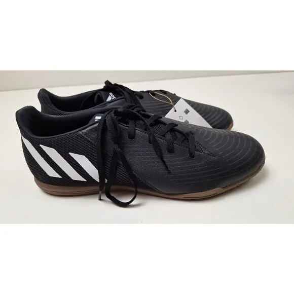 Adidas Predator Edge.4 Sala Black/White Indoor Soccer Shoes Men's Size 11.5 New!