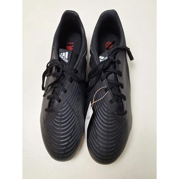 Adidas Predator Edge.4 Sala Black/White Indoor Soccer Shoes Men's Size 11.5 New!