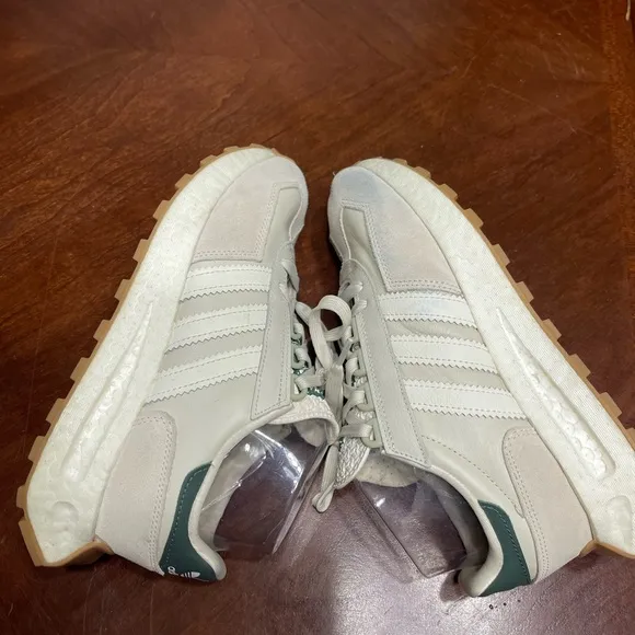 Adidas Retropy E5 Unisex Beige Green Leather GX9244