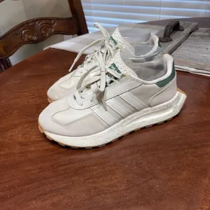 Adidas Retropy E5 Unisex Beige Green Leather GX9244